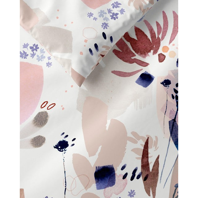 M&S watercolour floral bedding set super king size - British product