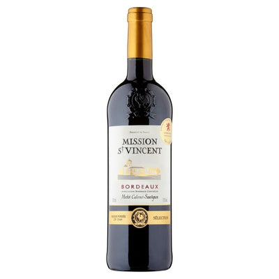 M&S Saint Vincent Mission Bordeaux Rouge Red Wine 75cl- Buy online at McGrocer