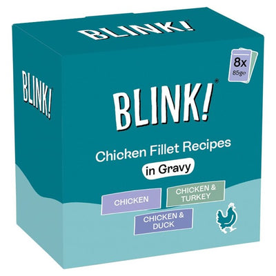 M&S Blink Chicken Fillets Selection in Gravy Wet Cat Food 8 x 85g- Buy online at McGrocer