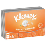 Kleenex Allergy Comfort tissues 6 pack, UK version