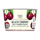 M&S black cherry extra thick yogurt 150g, imported from the UK