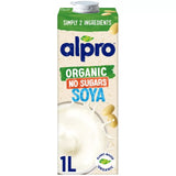 M&S Alpro Organic Soya No Sugars Dairy Free Drink 1L- Buy online at McGrocer