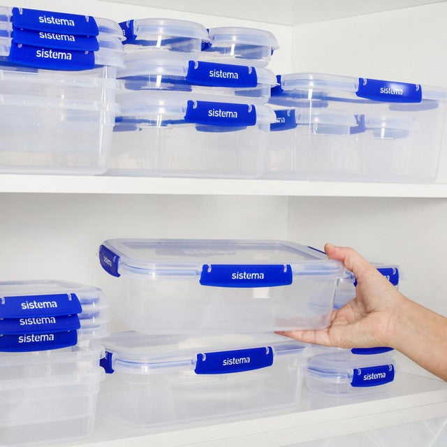 Sistema Klip It Plus food storage containers 3x2.2L (British brand)