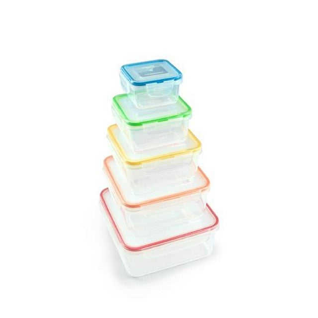 LocknLock square food container set 5-piece, UK version