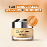 Olay Ultimate Eye Cream with niacinamide 15ml, imported from the UK
