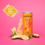 Equinox Fiery Ginger kombucha, UK version