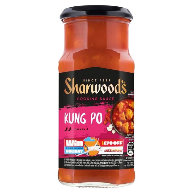 Sharwood's Kung Po Sauce 425g, imported from the UK