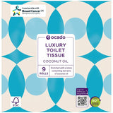 Ocado coconut oil toilet tissue 9 rolls, imported from the UK