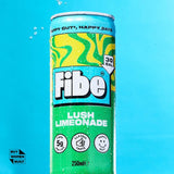 Fibe Lush Limeonade lemonade in 4 x 250ml cans - British product