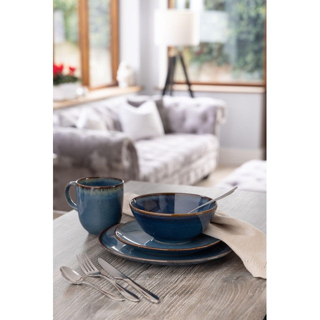 Mason Cash reactive blue side plate 20.5cm, imported from the UK