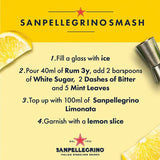 San Pellegrino Classic Taste Limonata sparkling lemonade 4x200ml (British brand)