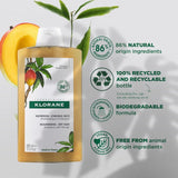 Klorane Nourishing Shampoo with Mango for Dry Hair 400ml, UK version