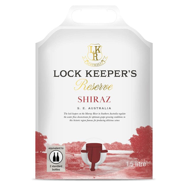 M&S Shiraz red wine 1.5L pouch, imported from the UK