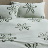 M&S floral bedding set king green - British product