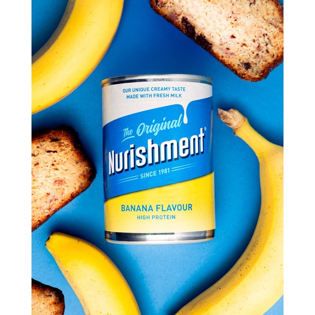 Nurishment Original Banana Milkshake 400g, imported from the UK