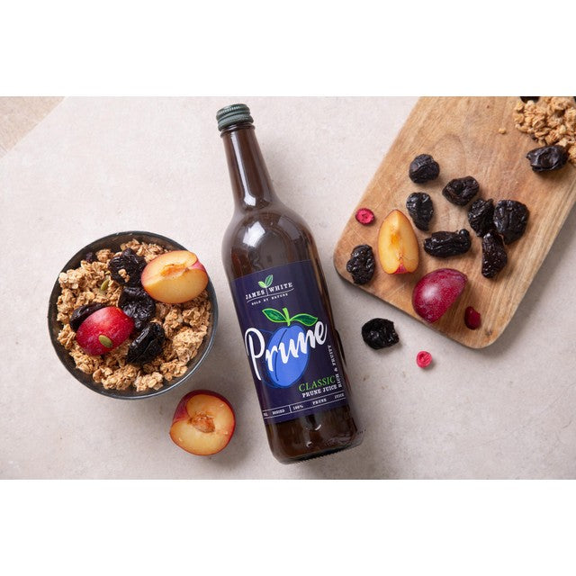 James White classic prune juice bottle - British product