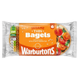 Warburtons Sesame Thin Bagels 6 Pack (British brand)