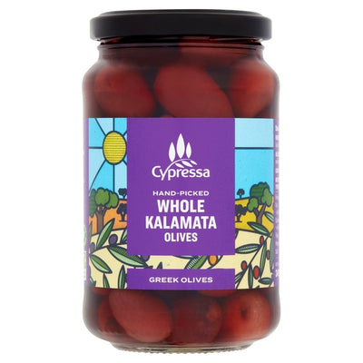 M&S Cypressa Whole Kalamata Olives in Brine 345g- Buy online at McGrocer