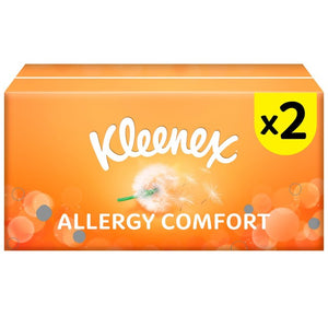 Kleenex Allergy Comfort Tissues Twin Box (2 x 56 Tissues)