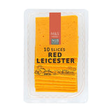 M&S Red Leicester cheese slices 250g, imported from the UK