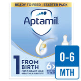 M&S Aptamil First Infant Milk Ready to Feed Infant Formula 6 x 70ml- Buy online at McGrocer