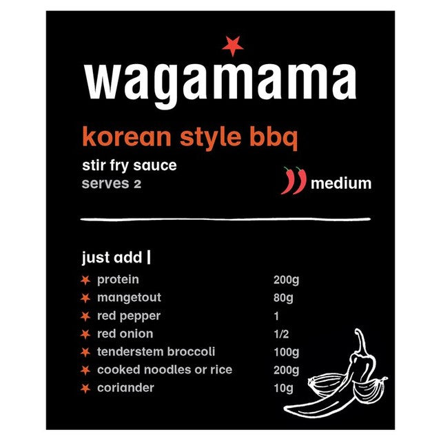 Wagamama Korean style stir fry sauce 120g (British brand)