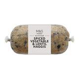 M&S Scottish Spiced Vegetable & Lentil Haggis 454g, imported from the UK
