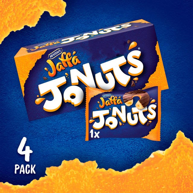McVitie's Jaffa Jonuts Original 4 pack, imported from the UK
