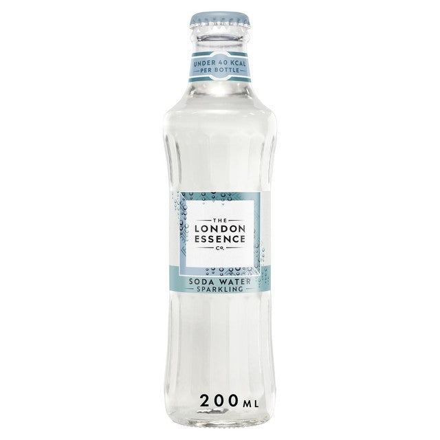 London Essence Co soda water 24 x 200ml UK version