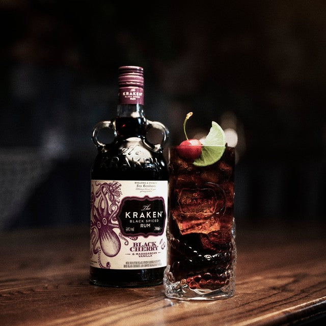 Kraken Black Cherry & Madagascan Vanilla Black Spiced Rum 70cl, UK version