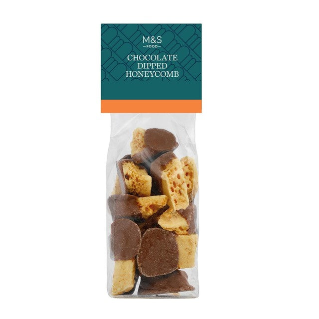 M&S Chocolate Dipped Honeycomb 200g, imported from the UK