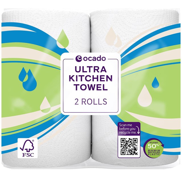 Ocado kitchen towel 2 rolls, imported from the UK