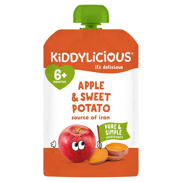 Kiddylicious Apple Sweet Potato Pouch Baby Food 100g