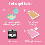 Dr. Oetker pink vanilla traybake mix 436g - British product