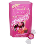 M&S Lindt Lindor Raspberry & Cream Chocolate Truffles- Buy online at McGrocer