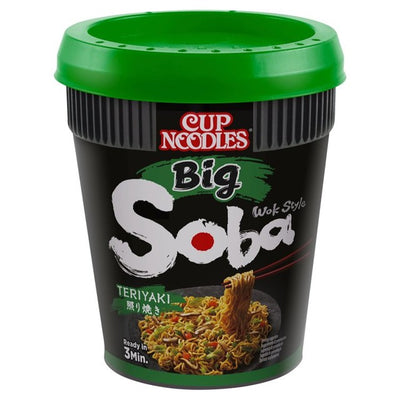 M&S Nissin Soba Big Instant Wheat Noodles with Teriyaki Seasoning Sauce Pot 113g- Buy online at McGrocer
