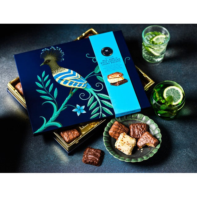 M&S Belgian biscuits assorted flavours 380g tin, imported from the UK