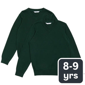 M&S Unisex Cotton Jumper 2 Pack 8-9 Years