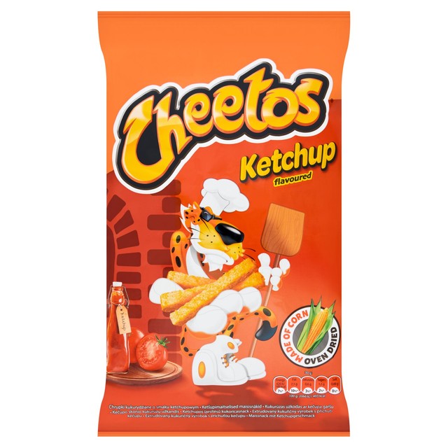 Cheetos Ketchup flavour corn snacks 85g - British product