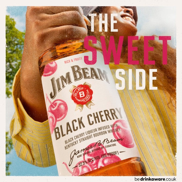 Jim Beam black cherry bourbon whiskey 70cl, UK version