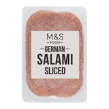 M&S German Brunswick lightly beechwood smoked salami 125g, imported from the UK