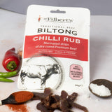 Mr Filberts beef biltong chilli rub 25g, imported from the UK