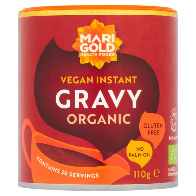Marigold Health Foods organic vegan gravy powder 110g, imported from the UK