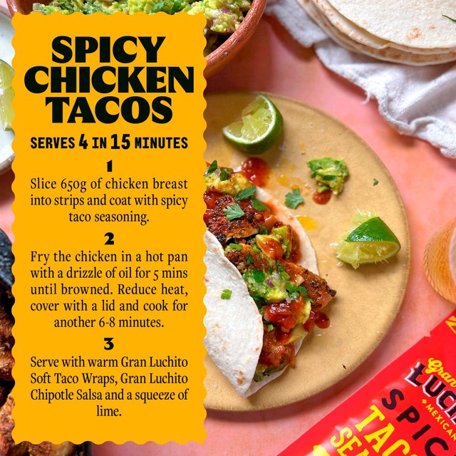 Gran Luchito Spicy Smoky Chipotle & Herb Taco Seasoning Mix 28g, UK version