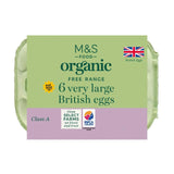 M&S M&S Organic Free Range Very Large Eggs 6 per pack- Buy online at McGrocer