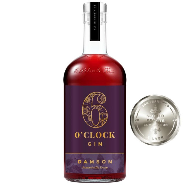 6 O'clock Gin Damson gin 70cl, imported from the UK