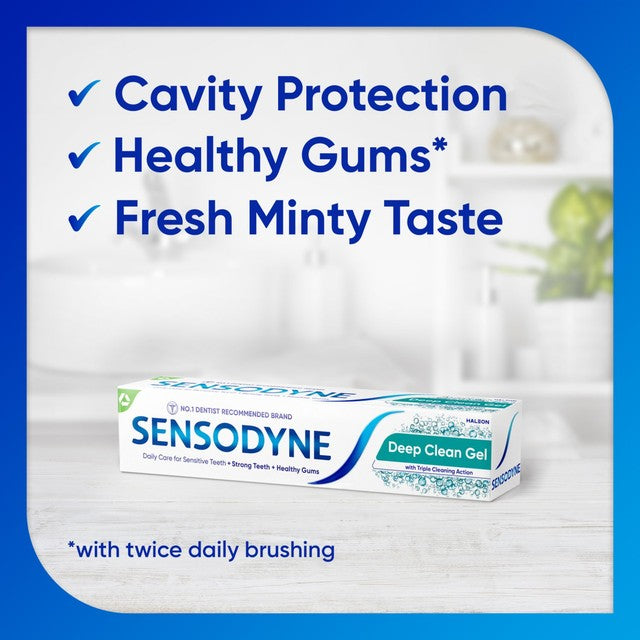 Sensodyne Deep Clean Gel toothpaste 75ml (British brand)