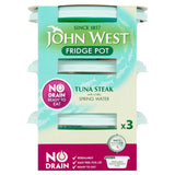 John West no drain tuna steak with spring water 3x110g, UK version