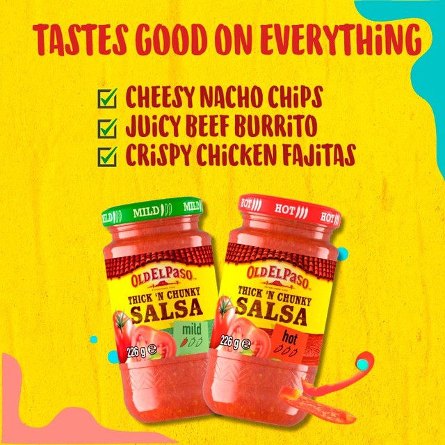 Old El Paso Mild Salsa 226g, imported from the UK