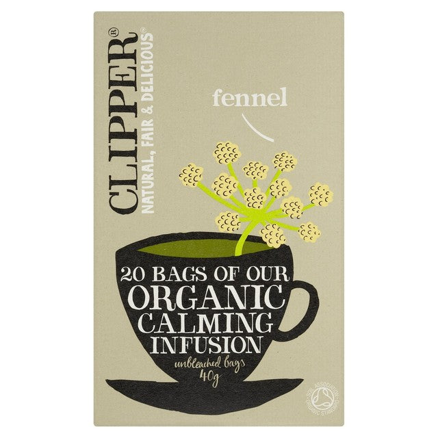 Clipper organic fennel tea bags 20 pack - British product